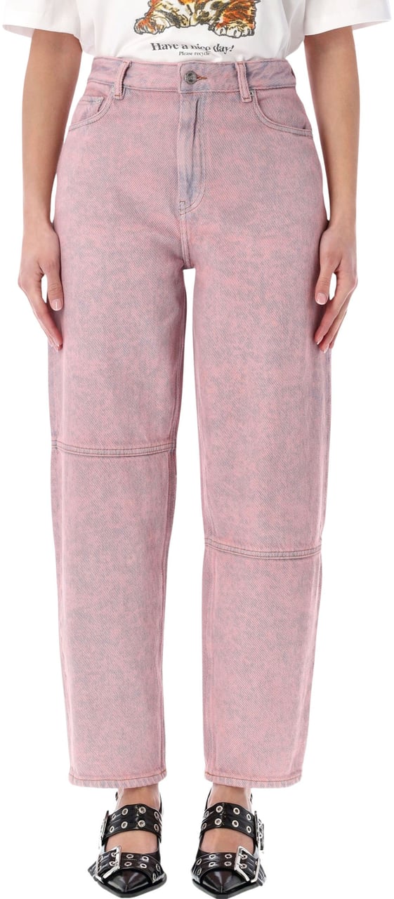 Ganni GANNI pink Stary jeans Roze