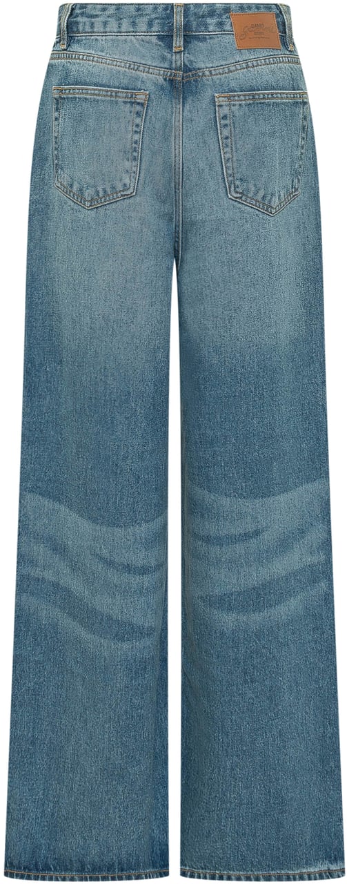 Ganni Jeans Denim Baggy Blauw