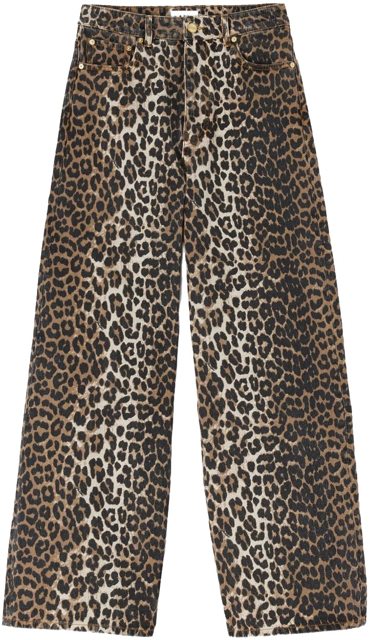 Ganni Jeans Brown Bruin