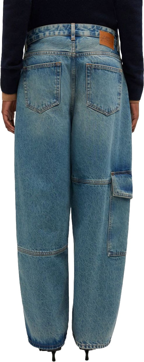 Ganni Jeans Navy Blauw