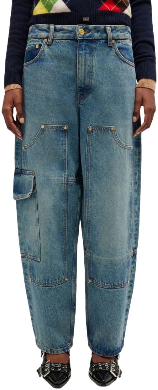 Ganni Jeans Blue Blauw