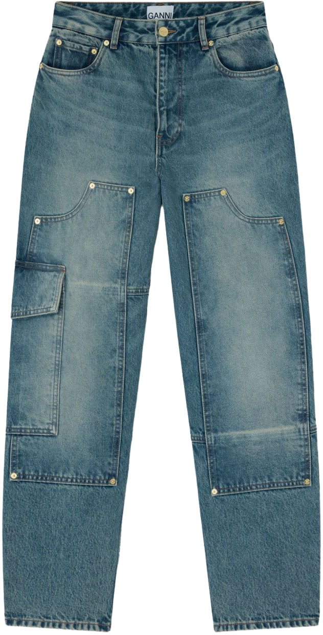 Ganni Jeans Blue Blauw