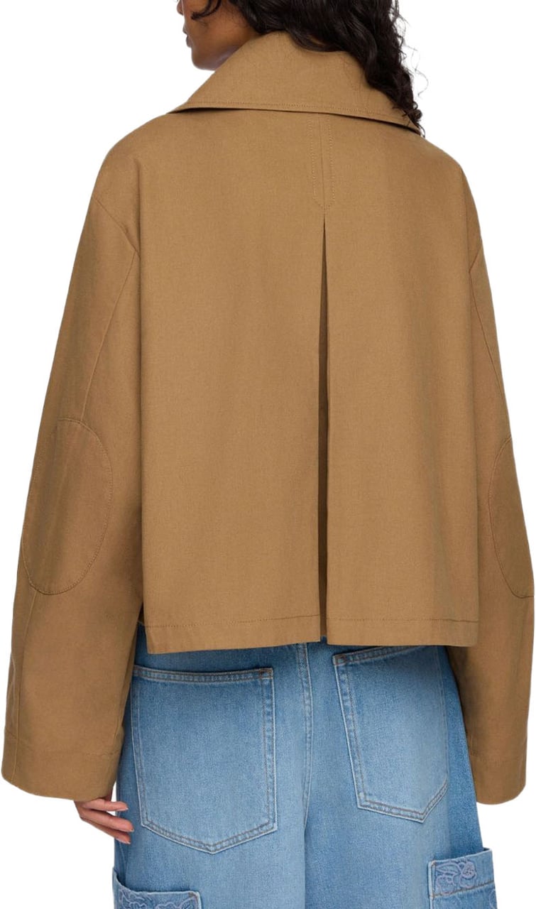Ganni Jackets Brown Beige