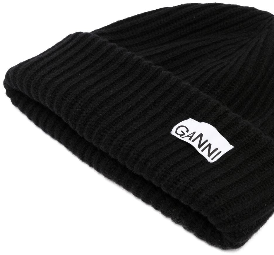 Ganni Hats Black Zwart