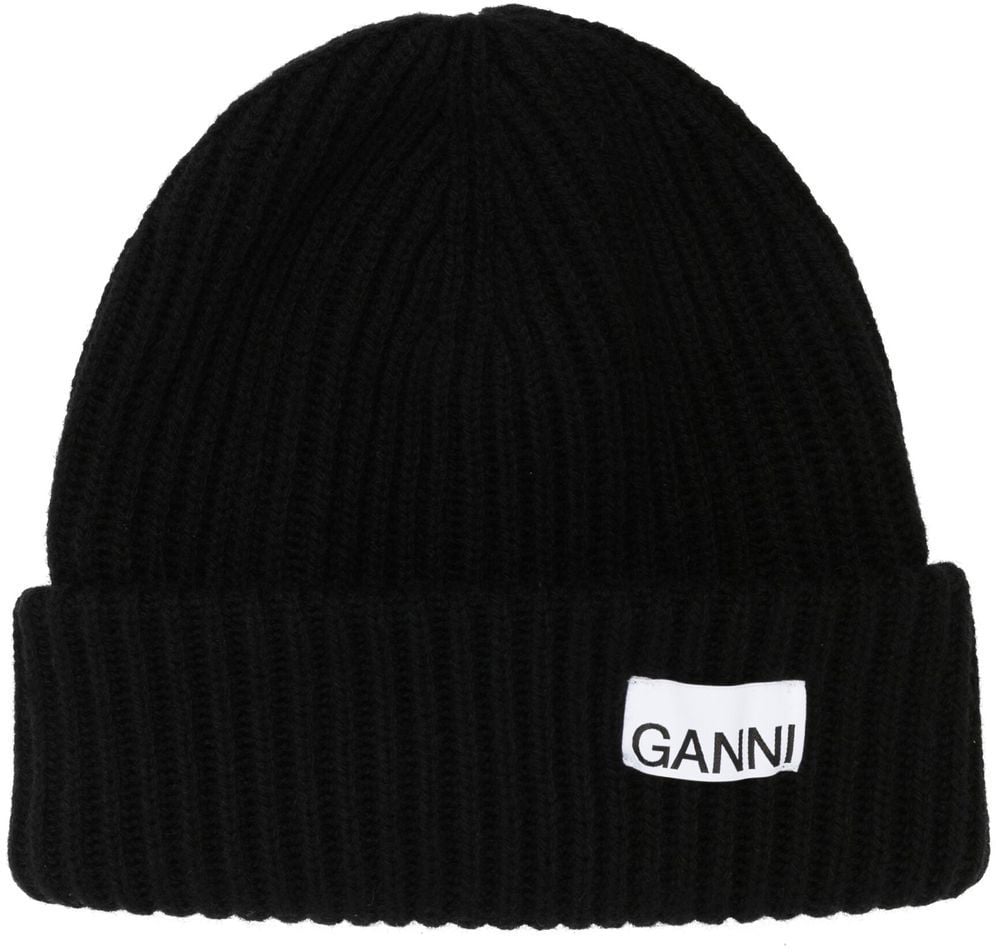 Ganni Hats Black Zwart