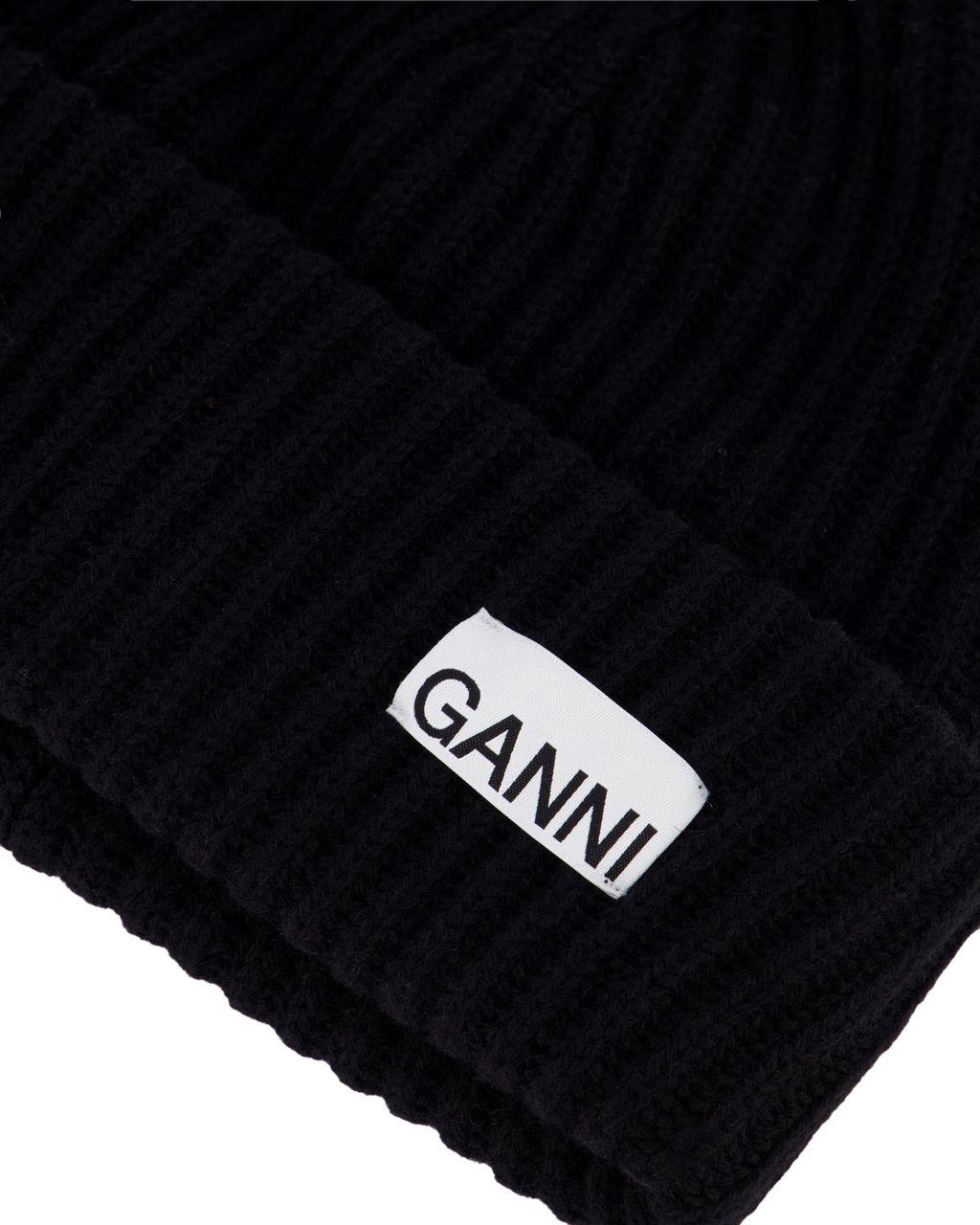 Ganni Dames Ganni Beanie Zwart Zwart