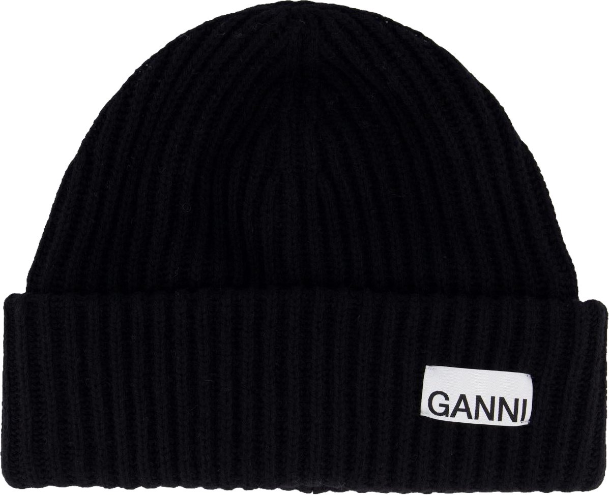 Ganni Dames Ganni Beanie Zwart Zwart