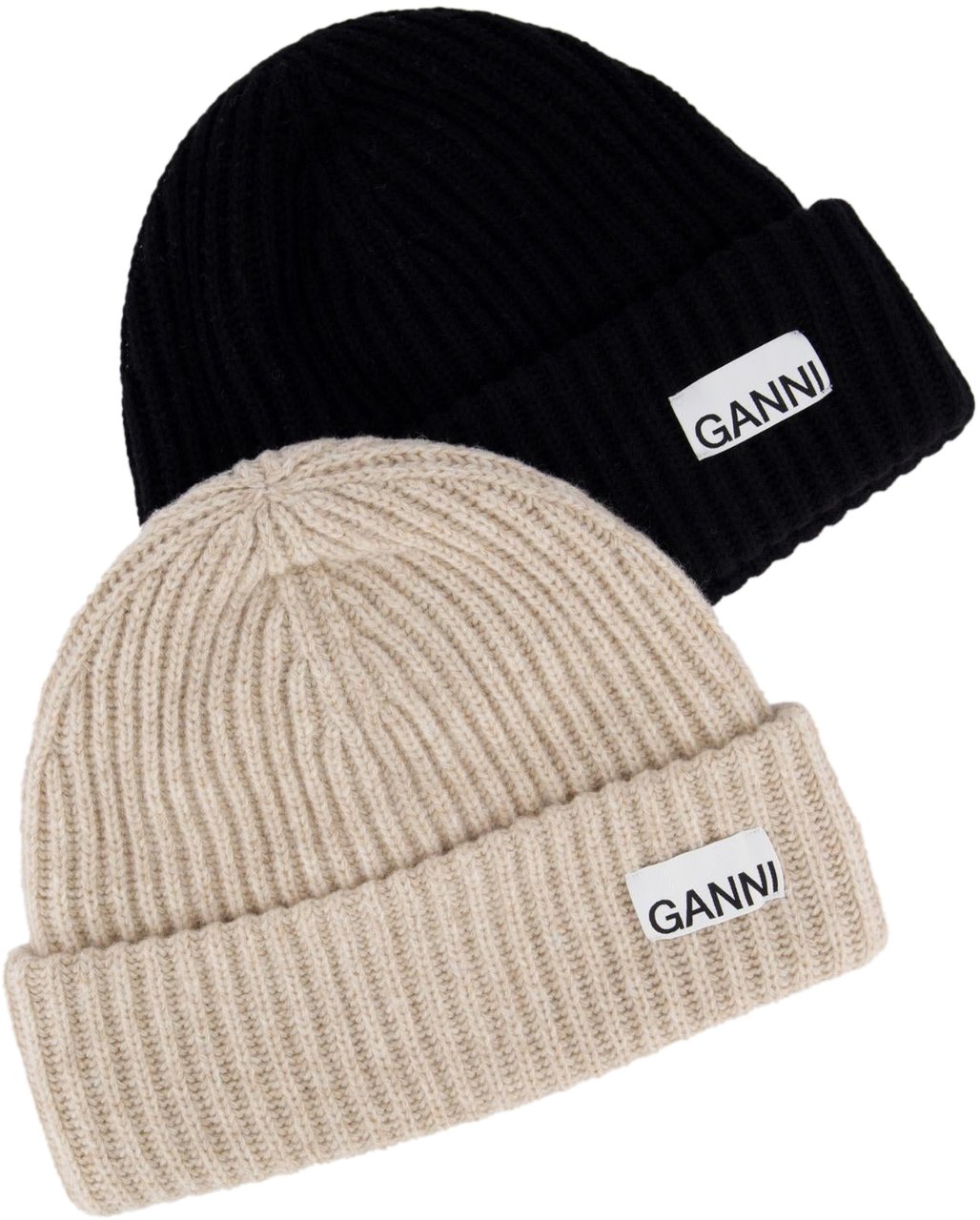Ganni Dames Ganni Beanie Beige Beige