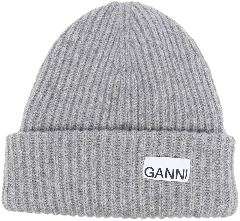Ganni Hats Grey Grijs