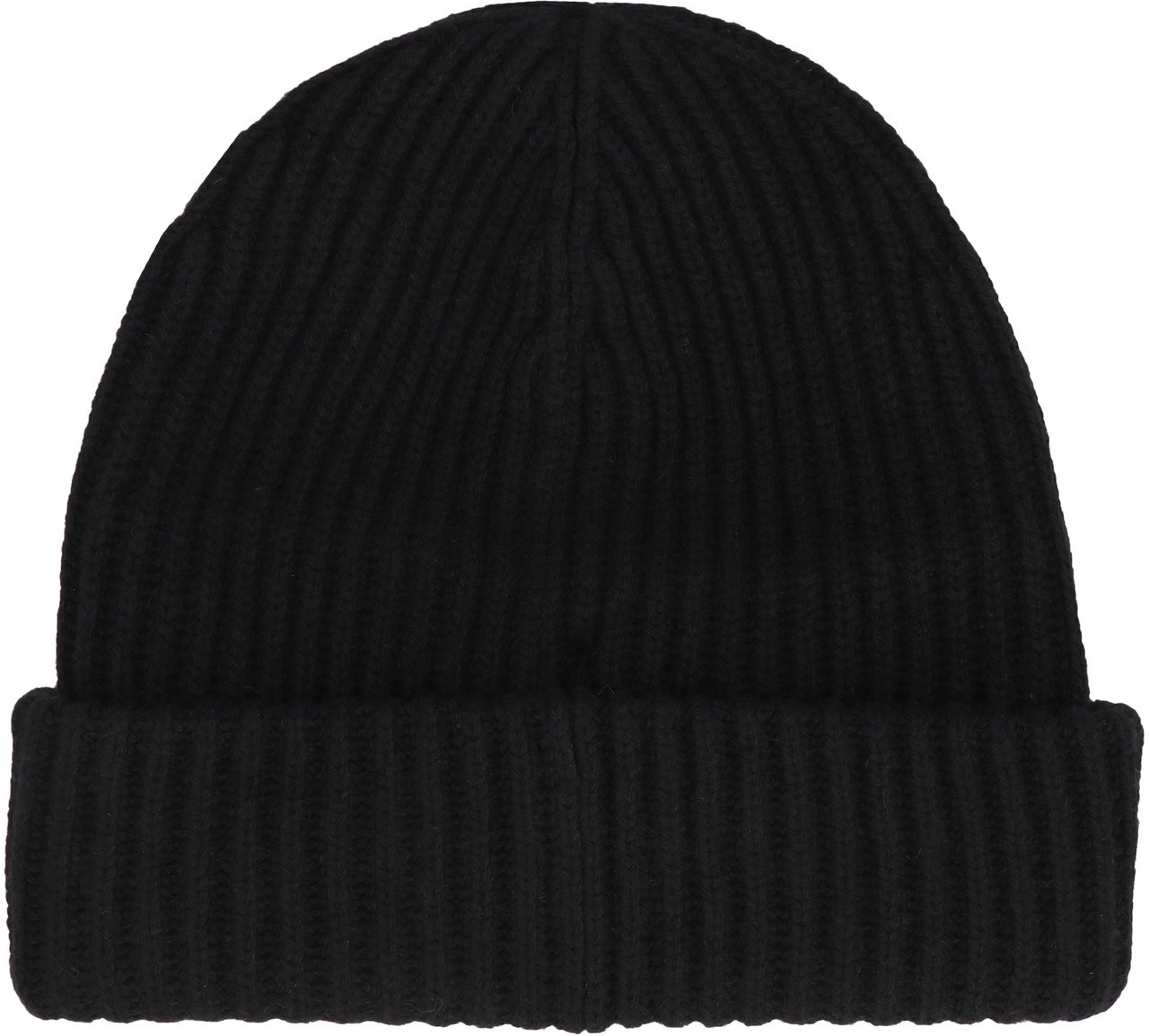 Ganni Ribbed knit beanie Zwart