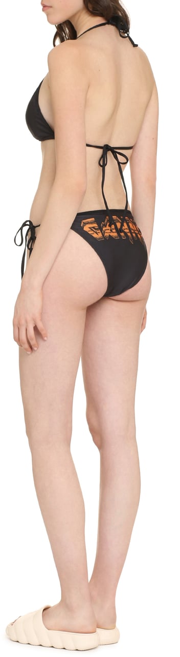 Ganni Tie side bikini hipster Zwart
