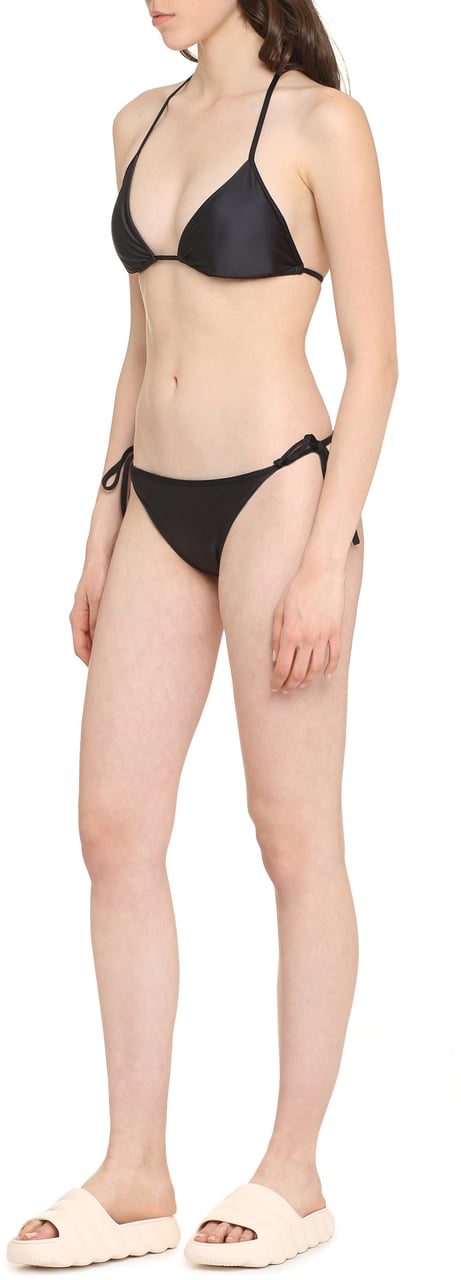 Ganni Tie side bikini hipster Zwart