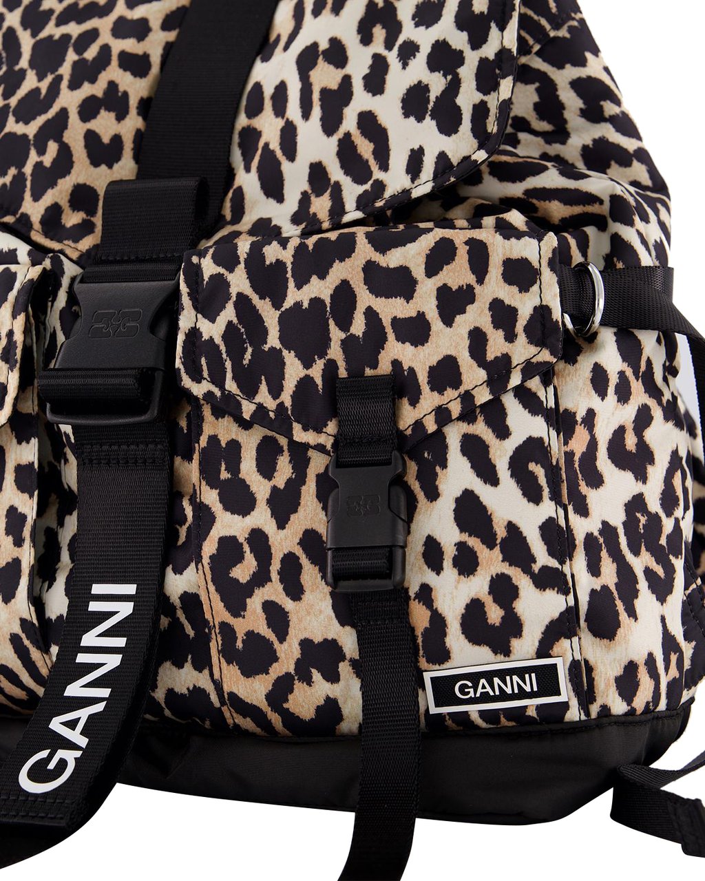 Ganni Dames Recycl Tech Backpack Beige