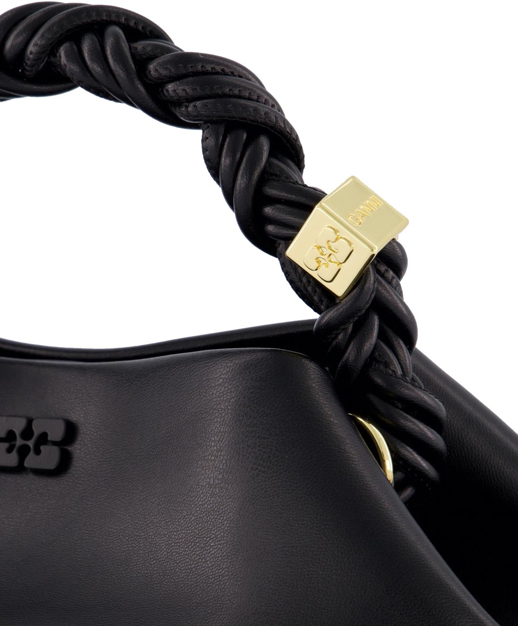 Ganni Dames Bou Bag Small Zwart Zwart