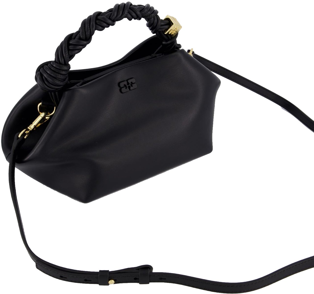 Ganni Dames Bou Bag Small Zwart Zwart
