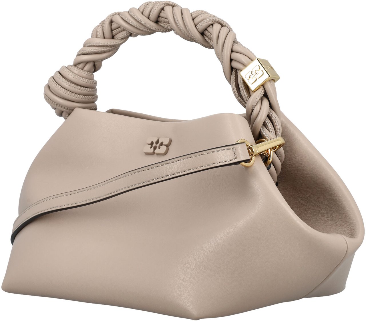 Ganni Bou Bag Small Oyster Wit