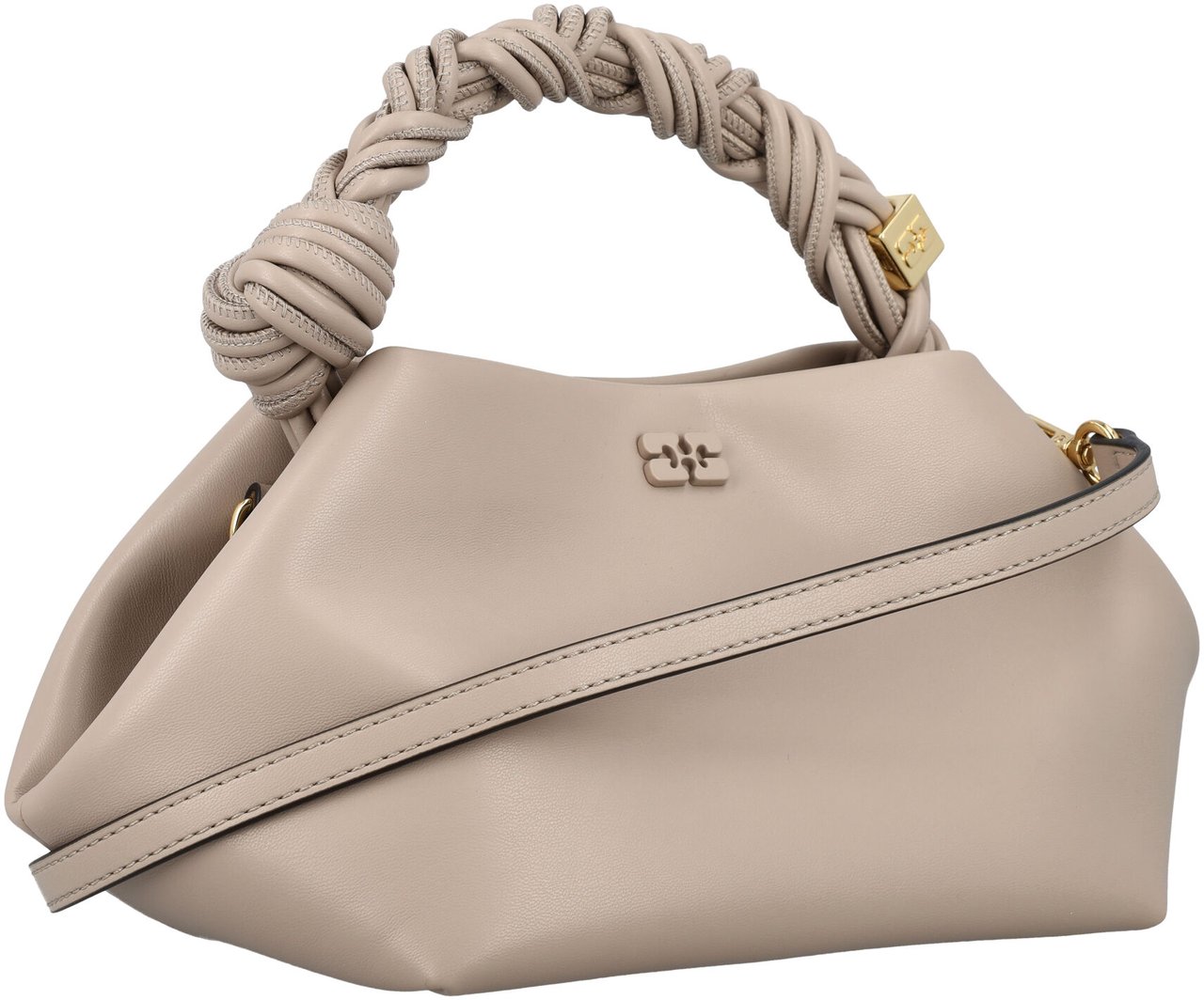 Ganni Bou Bag Small Oyster Wit