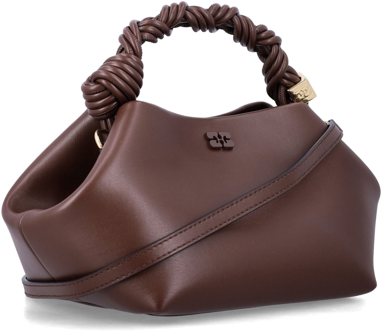 Ganni Bou Bag Small Chocolate Fondant Bruin