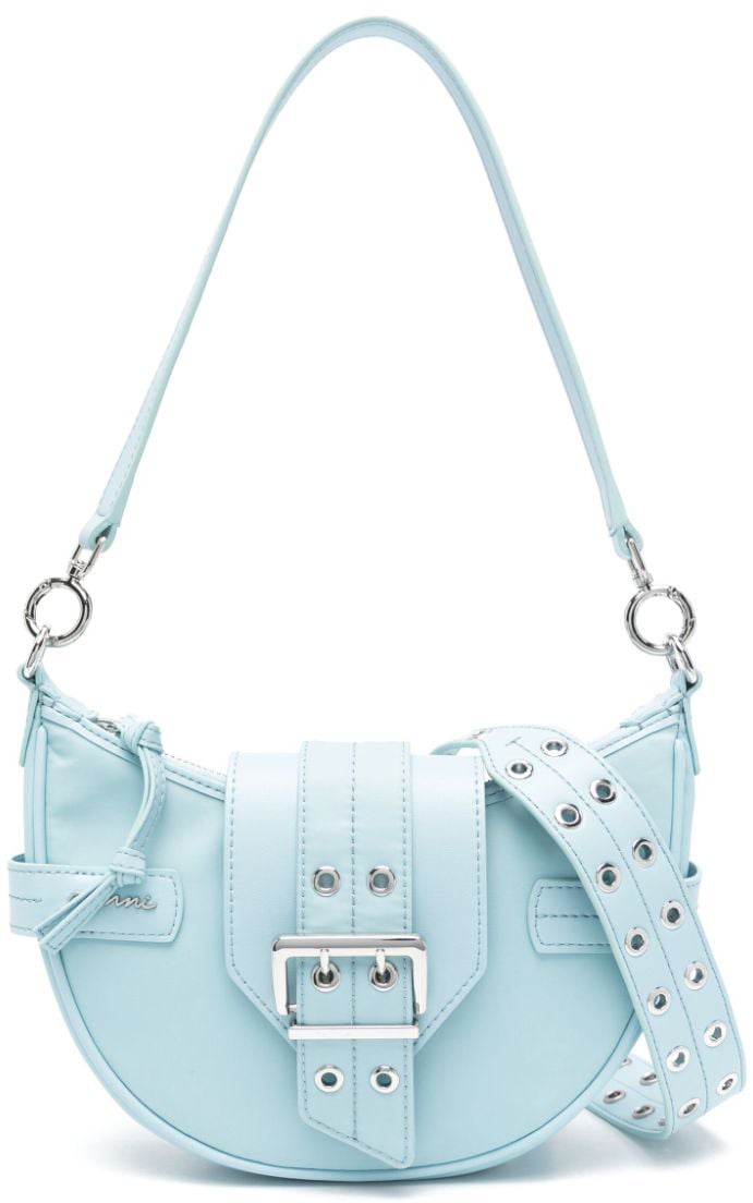 Ganni Bags Clear Blue Blauw