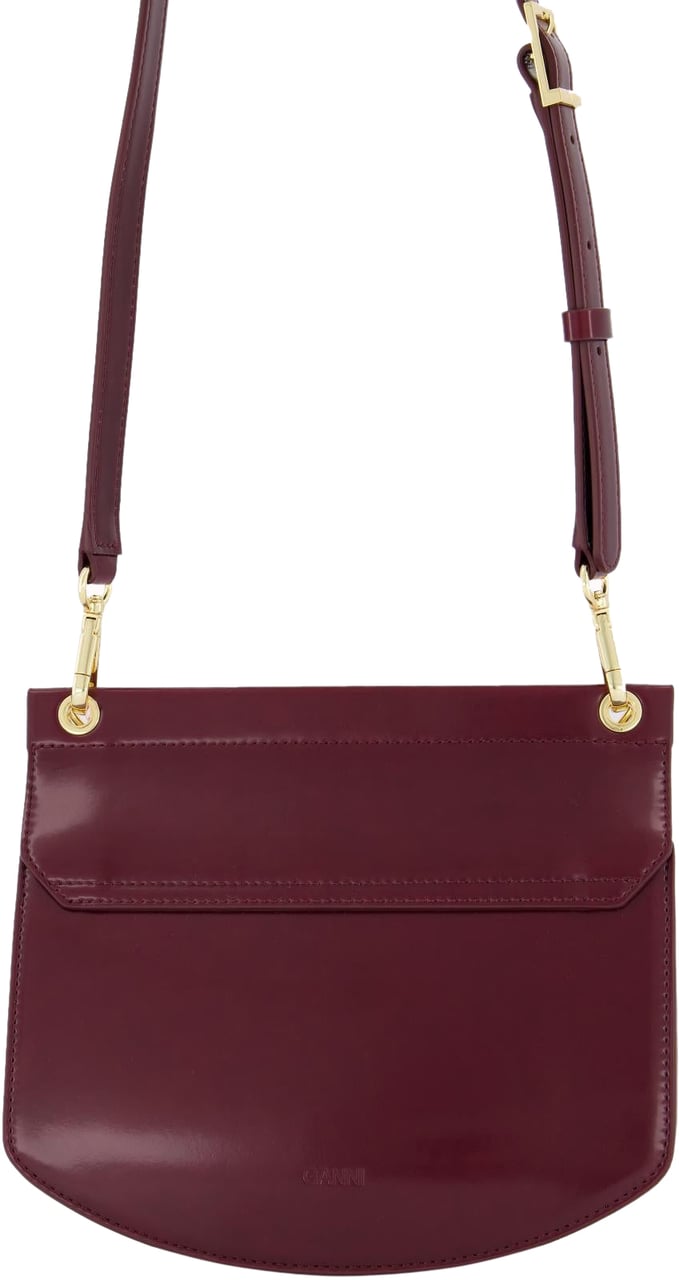 Ganni Dames Apo-G Bag Box Chain Rood | SALE € 324,- (32