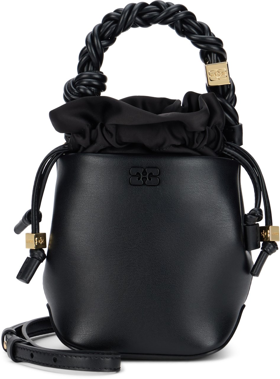 Ganni Bucket bag Bou mini Zwart
