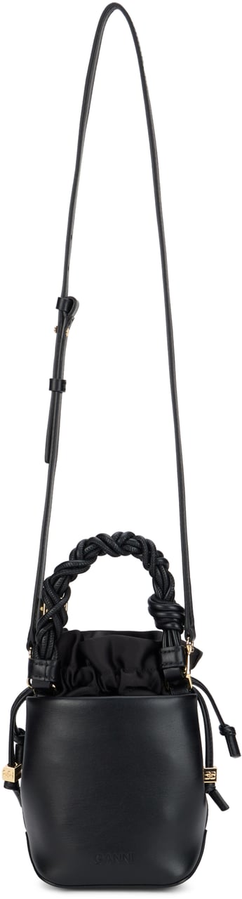 Ganni Bucket bag Bou mini Zwart
