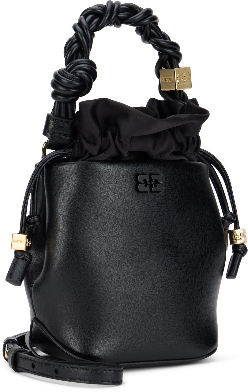 Ganni Bucket bag Bou mini Zwart