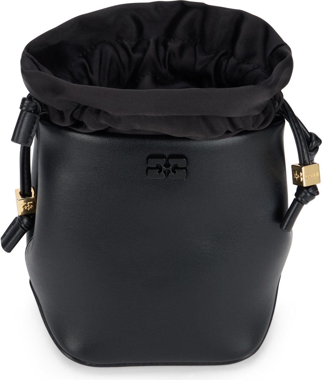 Ganni Bucket bag Bou mini Zwart