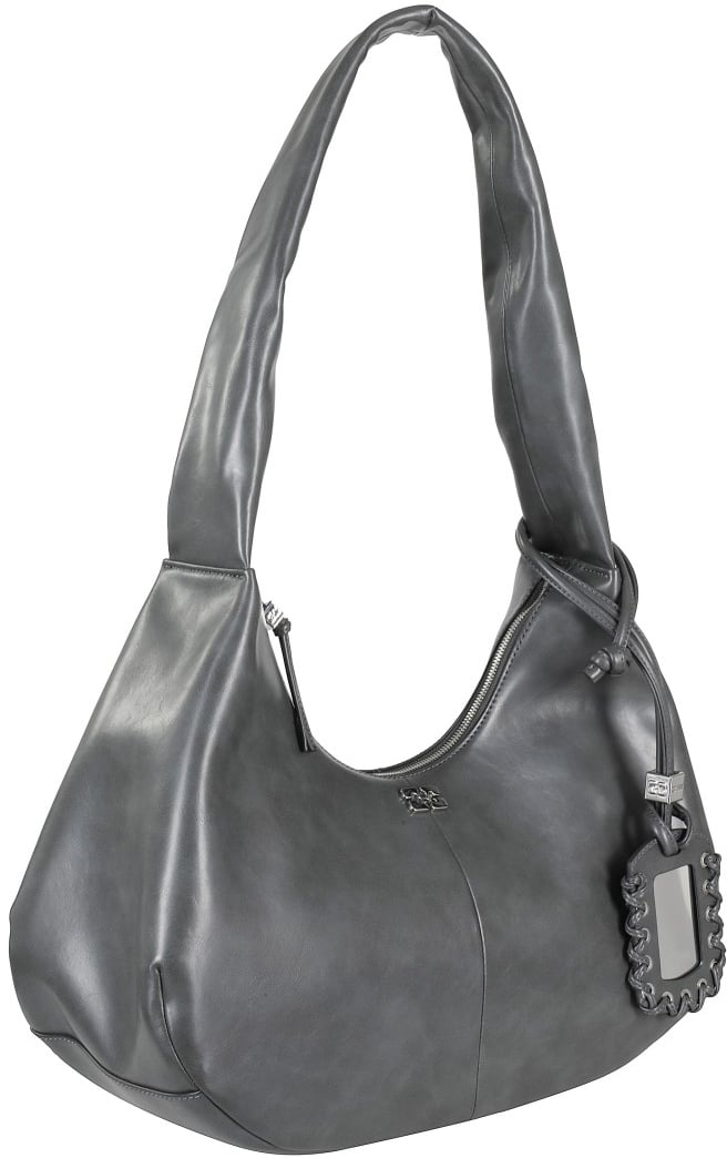 Ganni Bou Bag Hobo Medium Bag Grijs