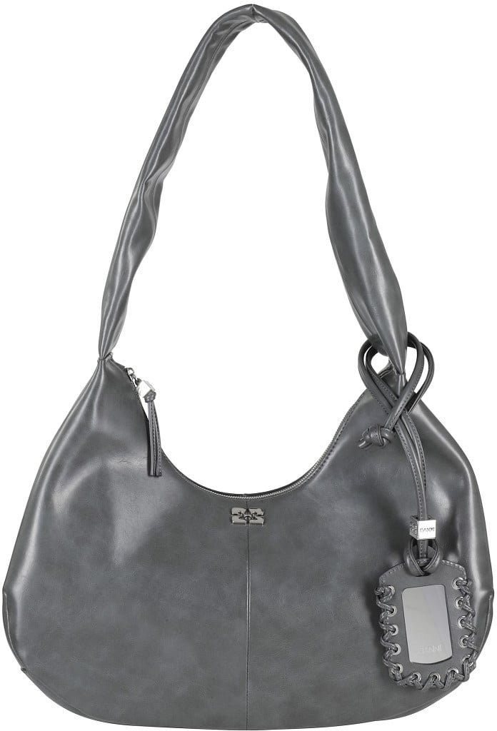 Ganni Bou Bag Hobo Medium Bag Grijs