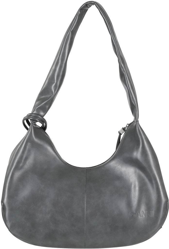 Ganni Bou Bag Hobo Medium Bag Grijs
