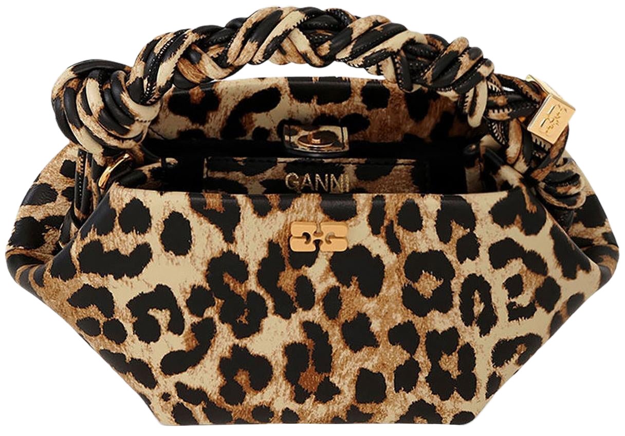 Ganni Dames Apo-G Bag Mini Top Handle Box Bruin