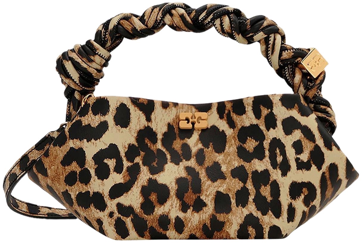Ganni Dames Apo-G Bag Mini Top Handle Box Bruin