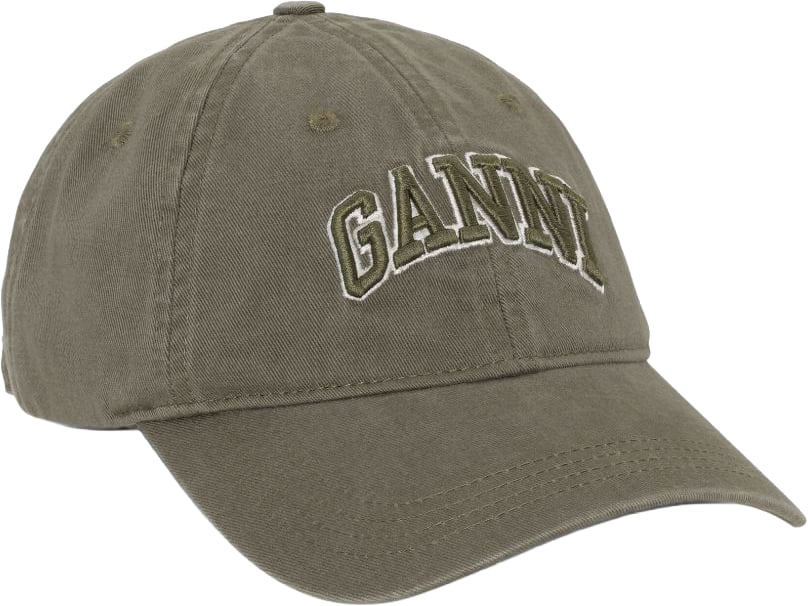 Ganni Hats Green Donkergroen