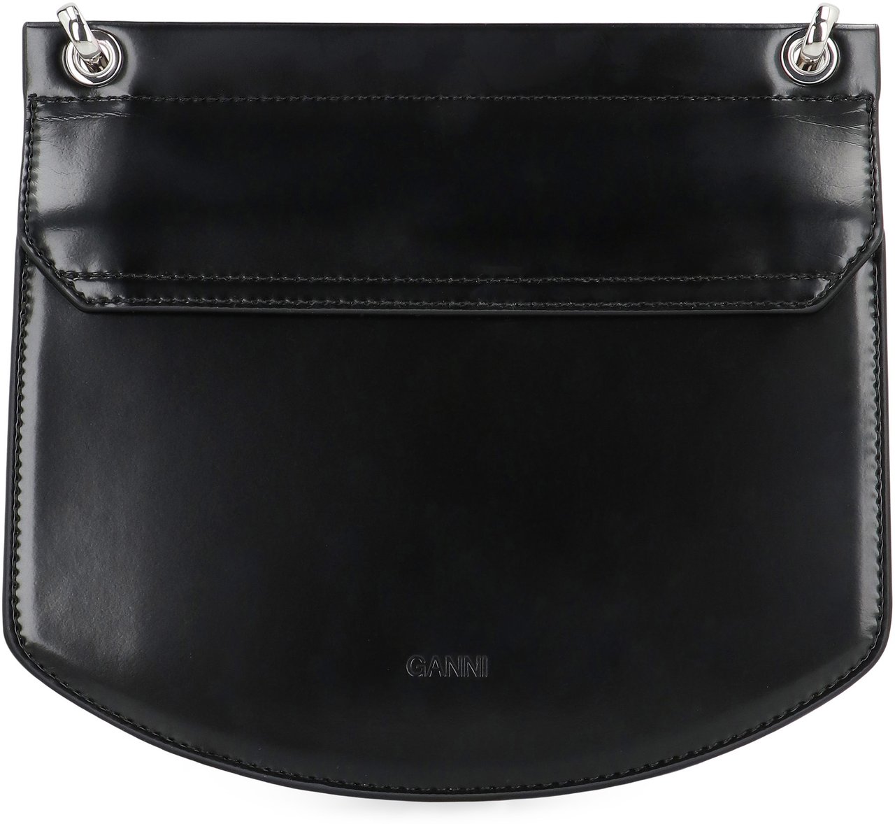 Ganni Apo-G crossbody bag Zwart