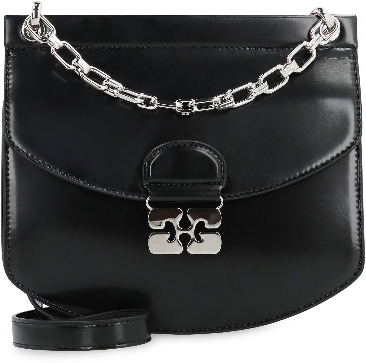 Ganni Apo-G crossbody bag Zwart