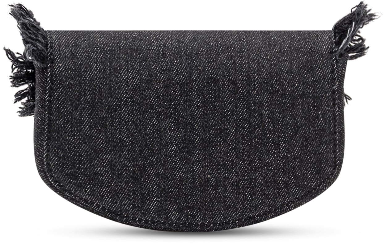 Ganni Borsa Black Demìnim Mini Zwart