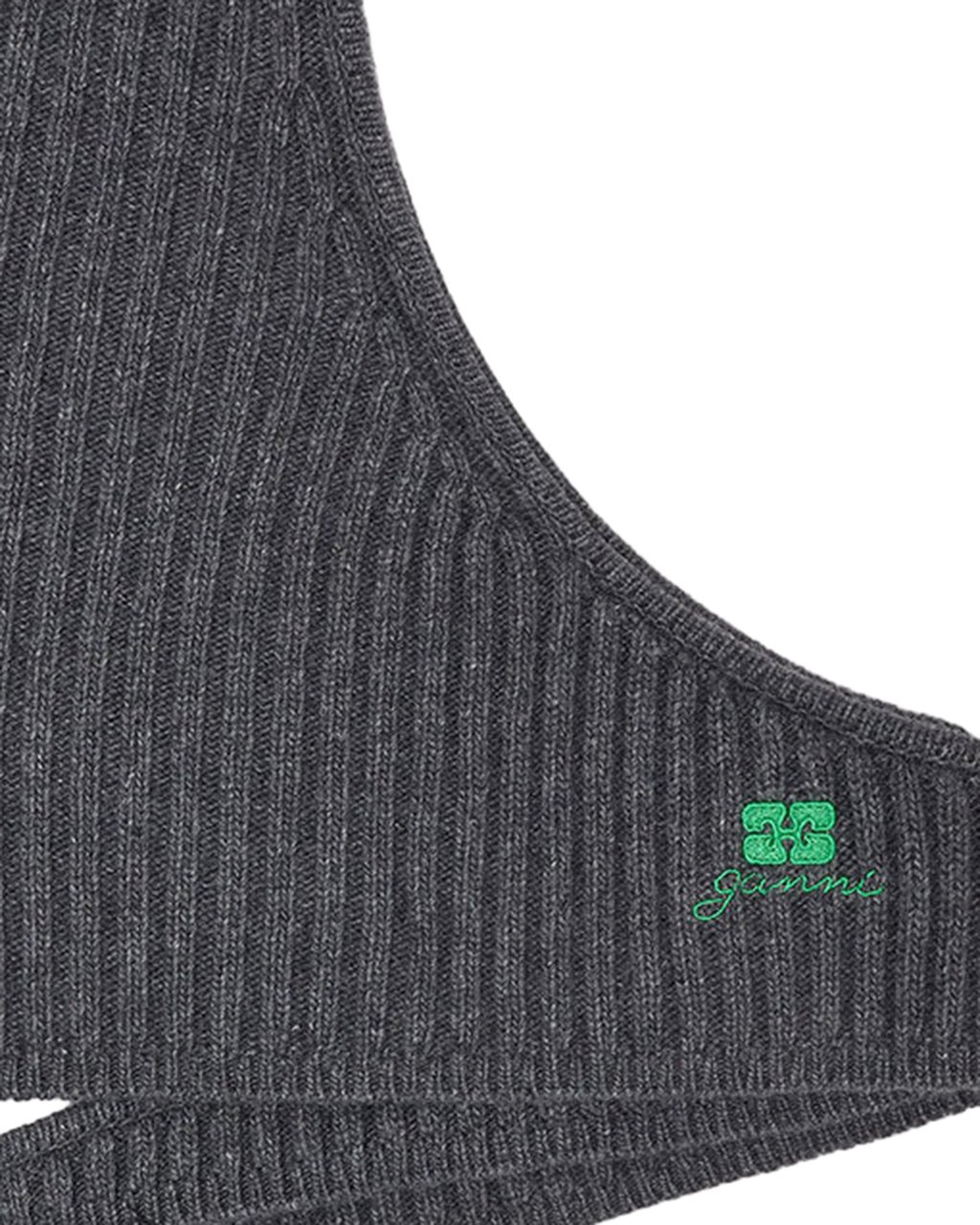 Ganni Hats Charcoal Grey Grijs