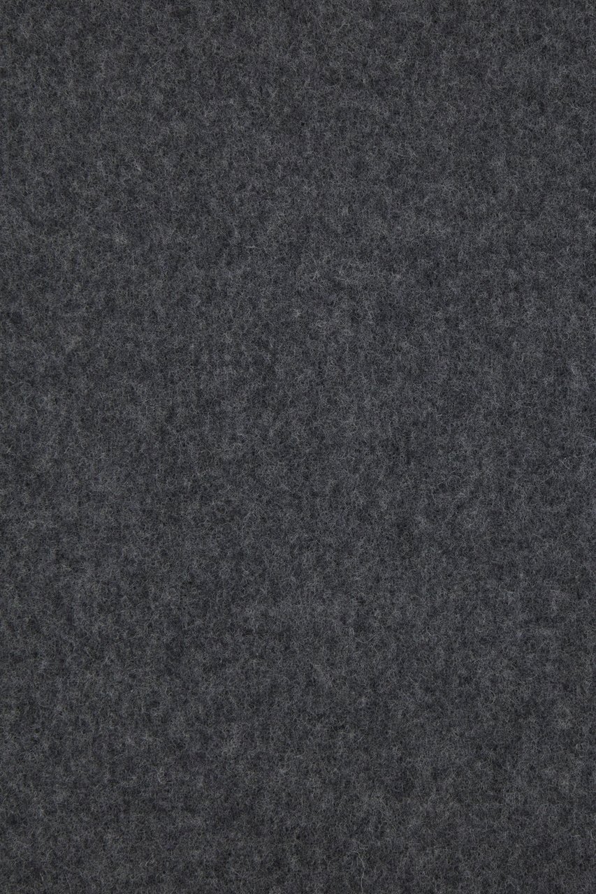 Ganni Ganni Dark grey wool scarf Grijs