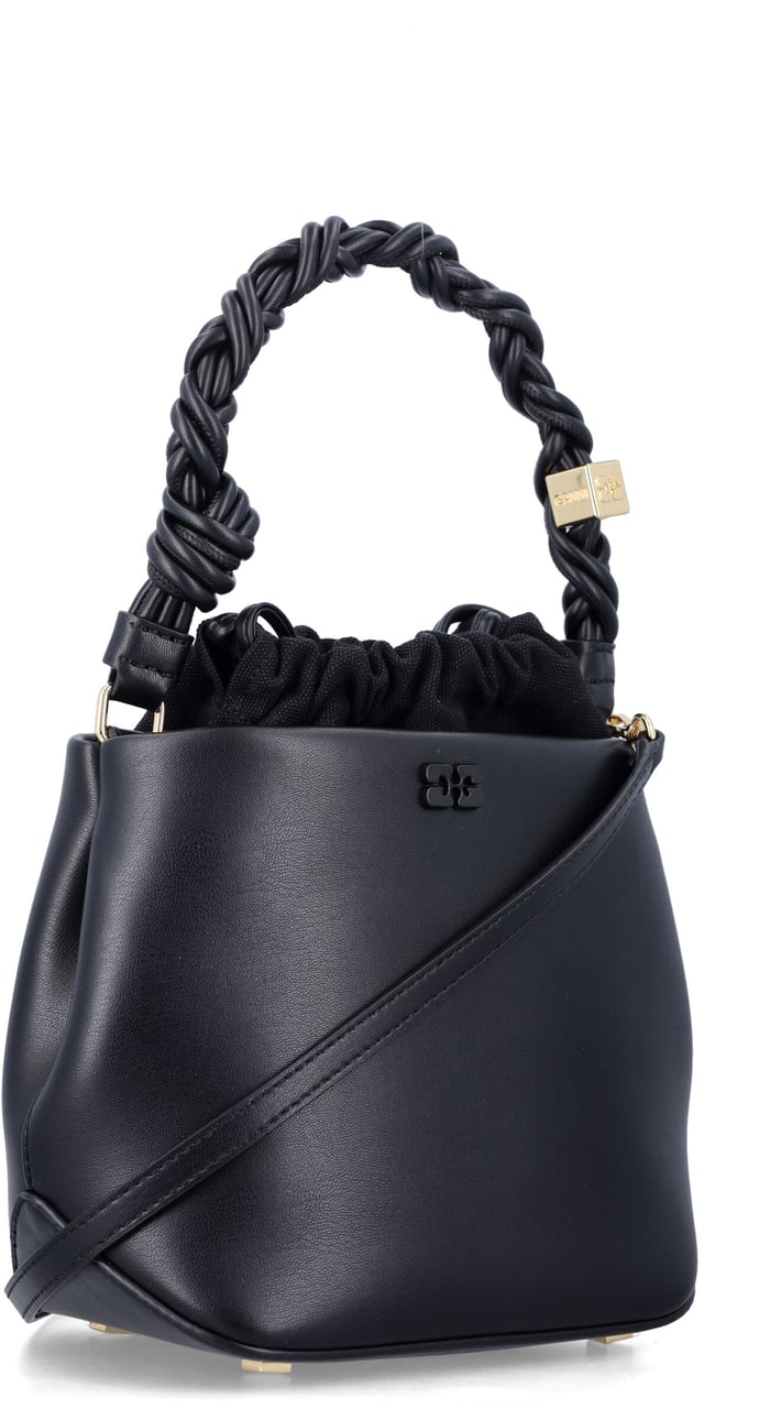 Ganni Ganni black Bou bucket bag Zwart