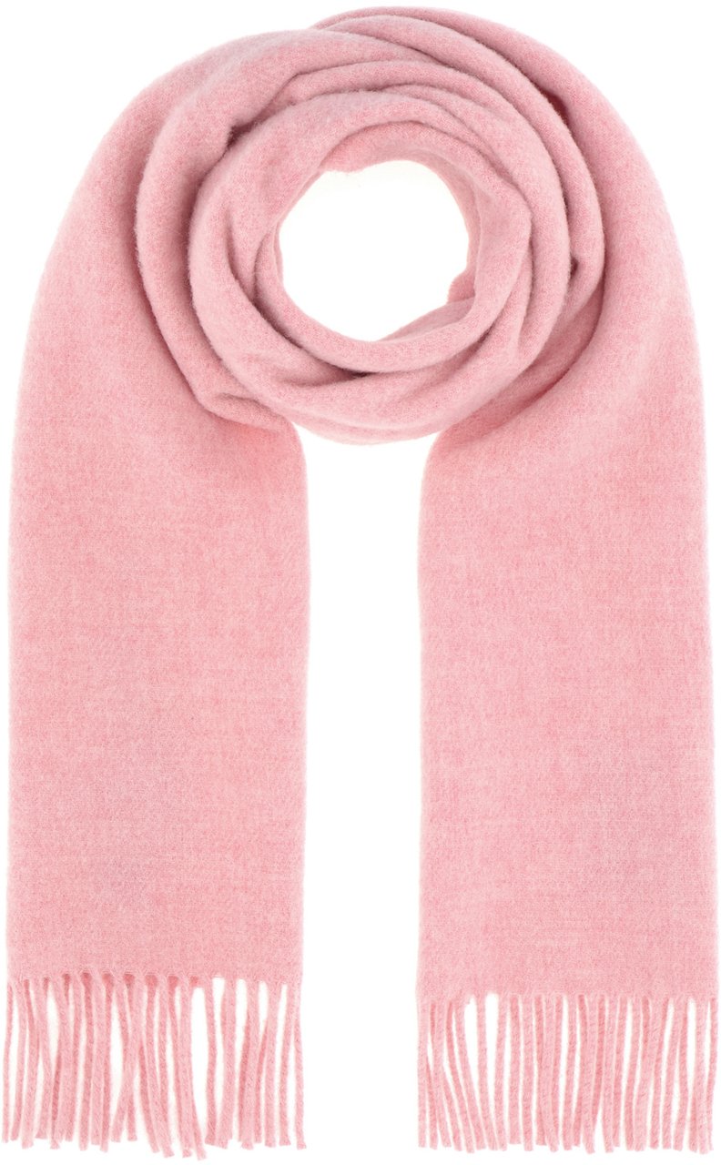 Ganni Ganni Pink wool scarf Roze