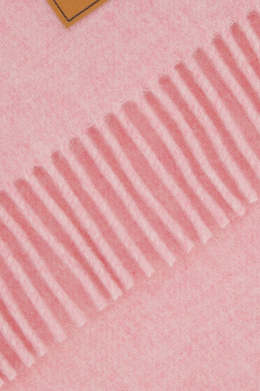 Ganni Ganni Pink wool scarf Roze