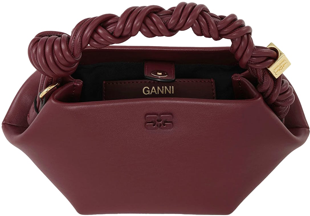 Ganni Bags Burgundy Maroon