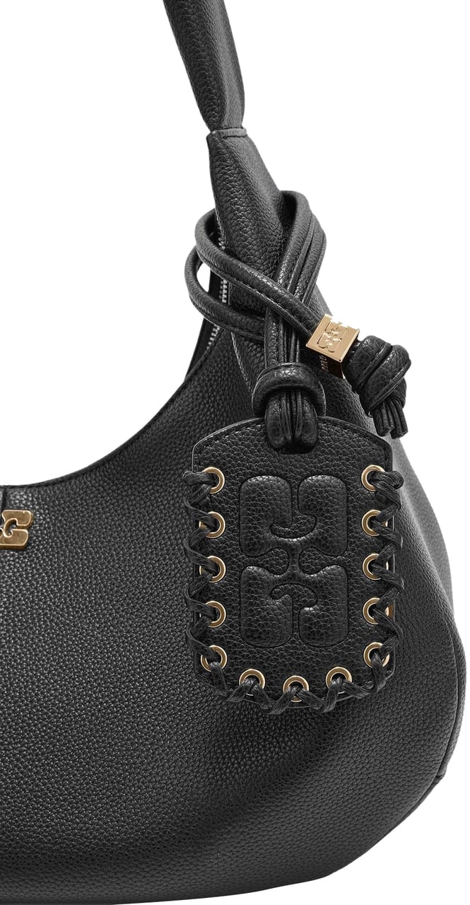 Ganni Dames Medium Hobo Bag Zwart