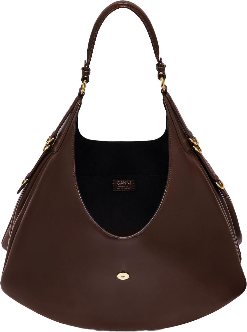 Ganni Dames Kat Bag Large Bruin Bruin
