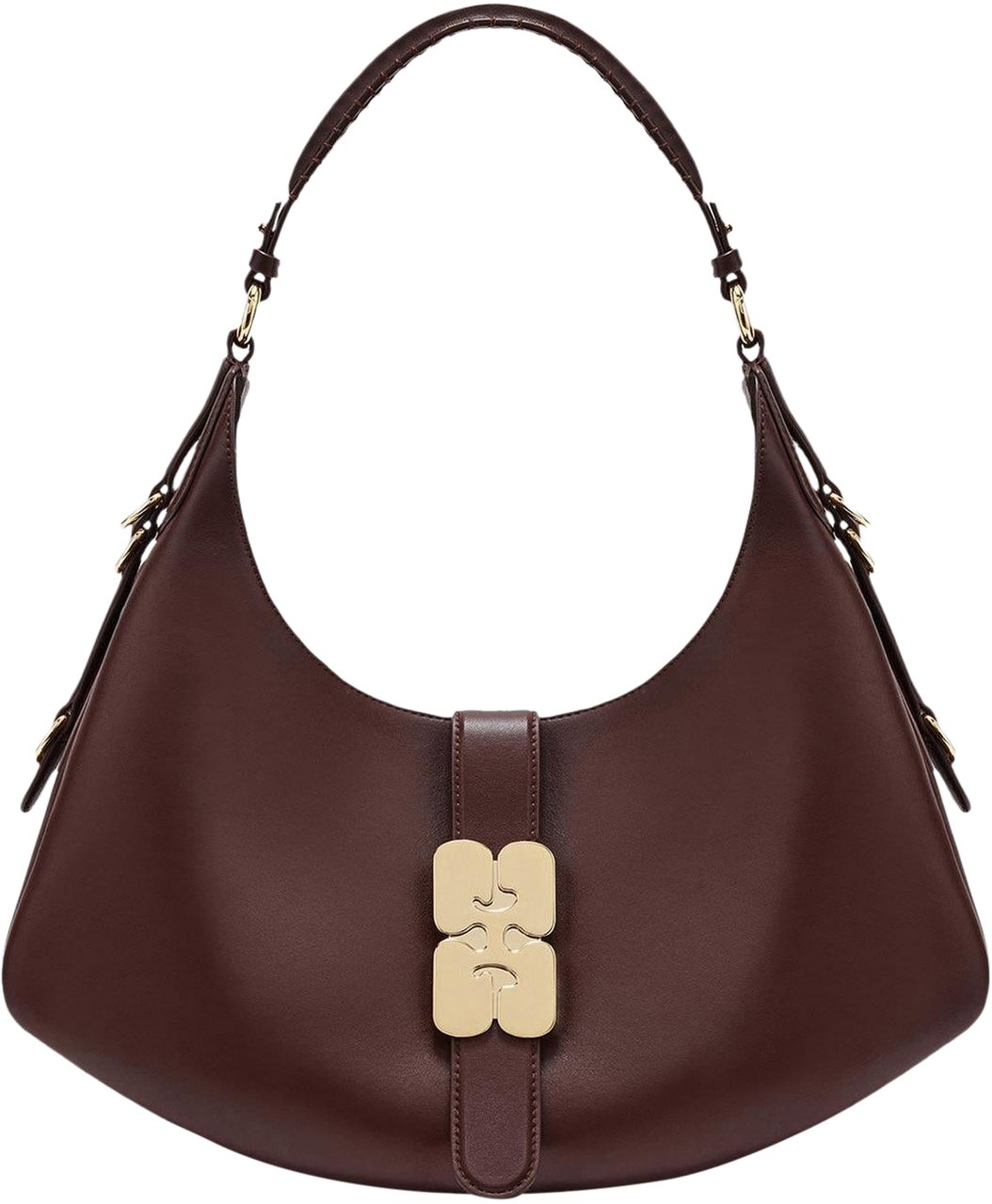 Ganni Dames Kat Bag Small Bruin Bruin