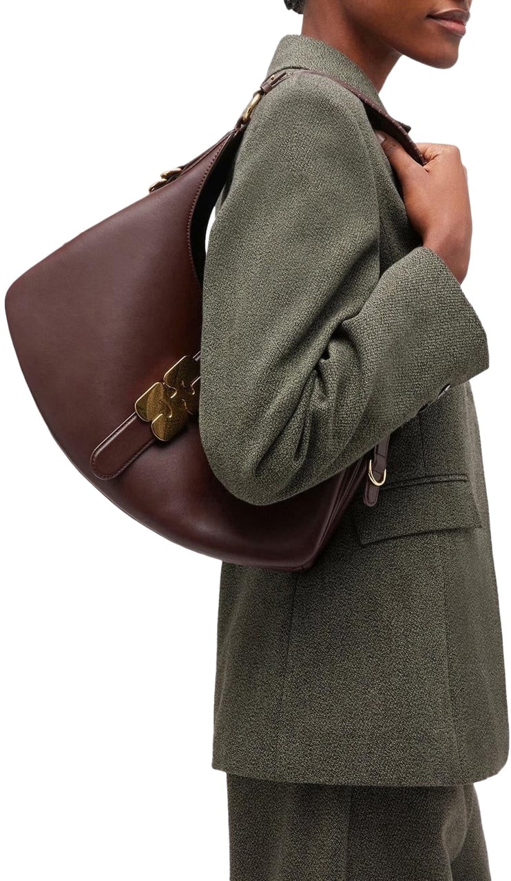 Ganni Dames Kat Bag Small Bruin Bruin