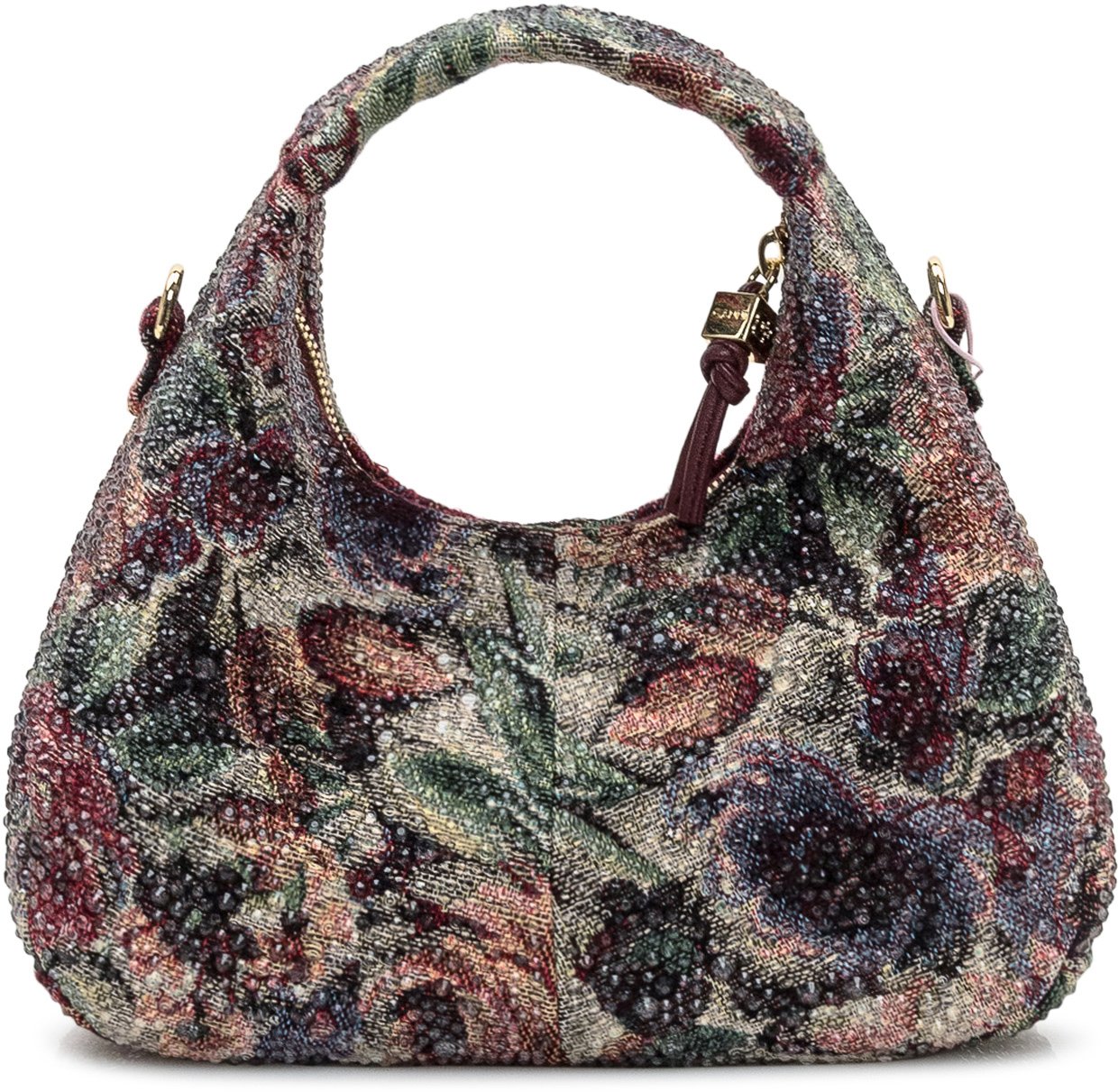 Ganni Ganni Borsa Hobo Mini con Strass Divers