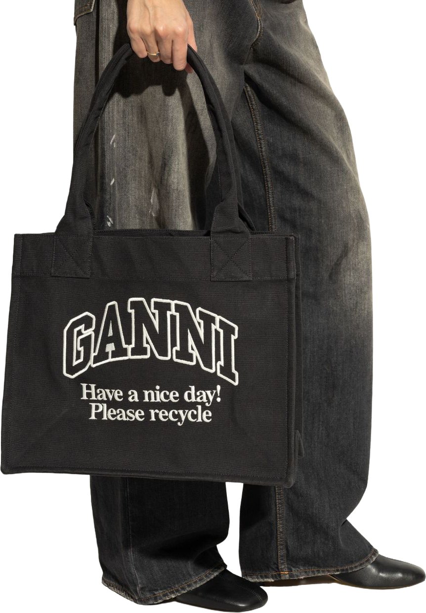 Ganni Bags Grey Zwart