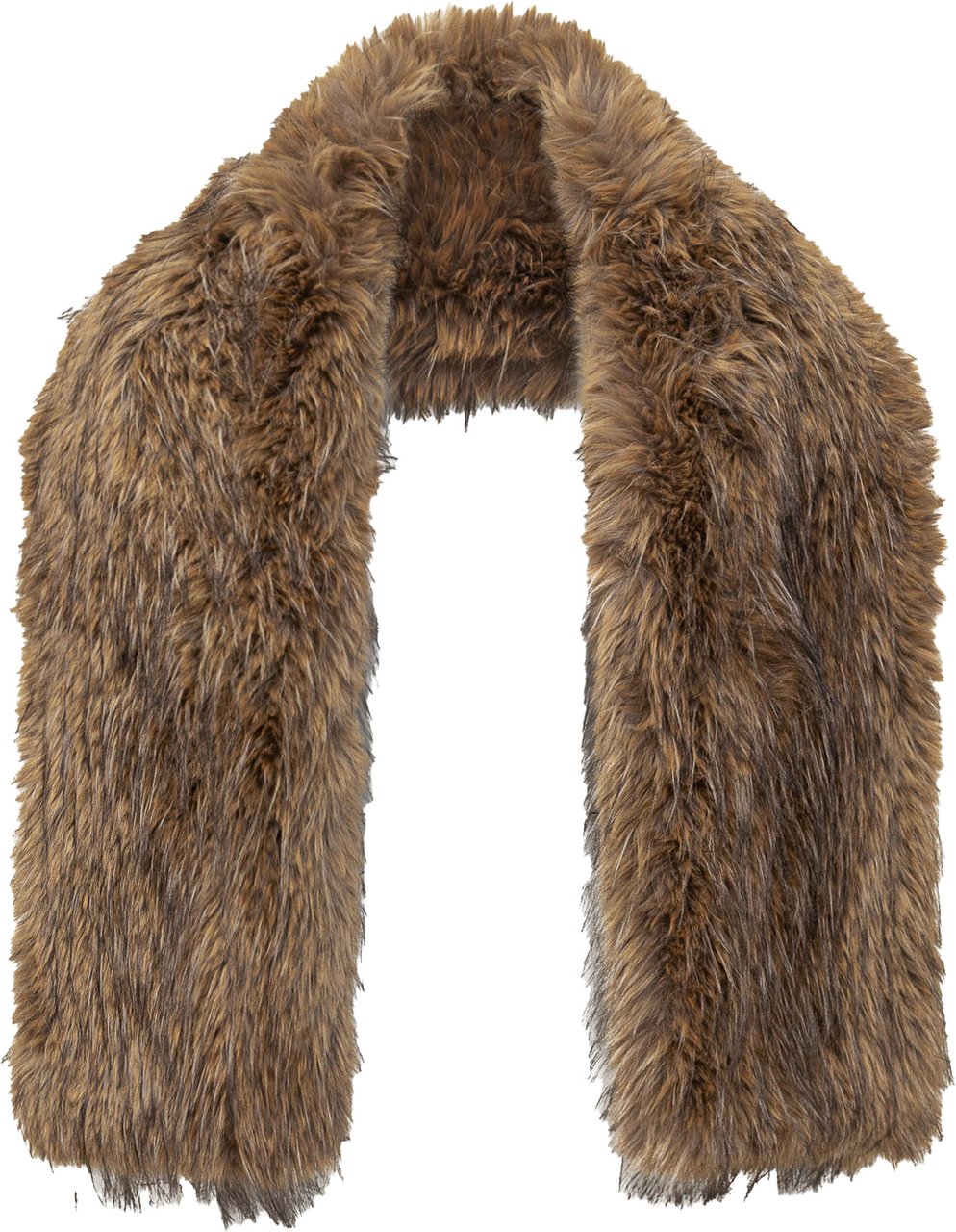 Ganni Sciarpa Ganni in Eco Pelliccia Bruin